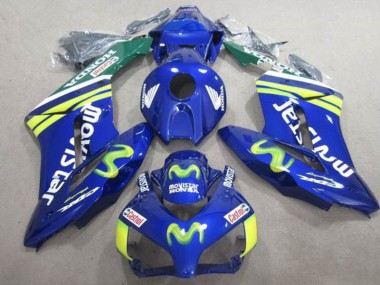 CBR 1000 RR 2004-2005 Verkleidungen - Blaus Movistar Castrol