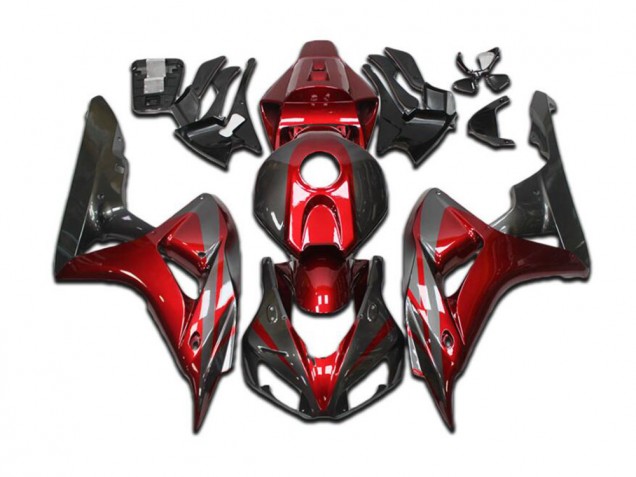 CBR 1000 RR 2004-2005 Verkleidungen - Candy Rot Grau Schwarz CBR 1000 RR 2004-2005 Verkleidungen - Candy Rot Grau Schwarz