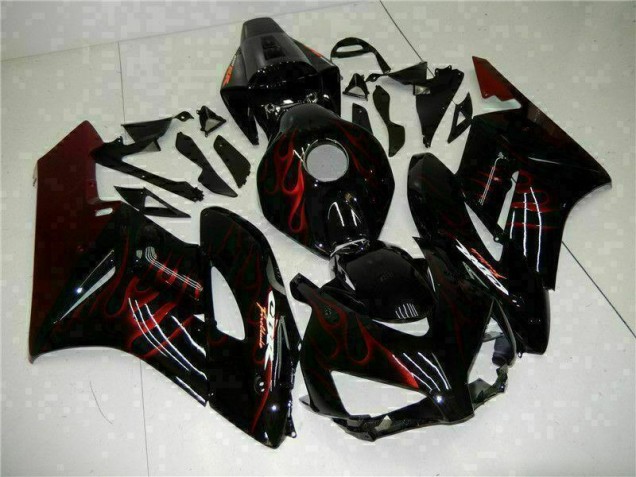 CBR 1000 RR 2004-2005 Verkleidungen - Rot Flamme Schwarz CBR 1000 RR 2004-2005 Verkleidungen - Rot Flamme Schwarz