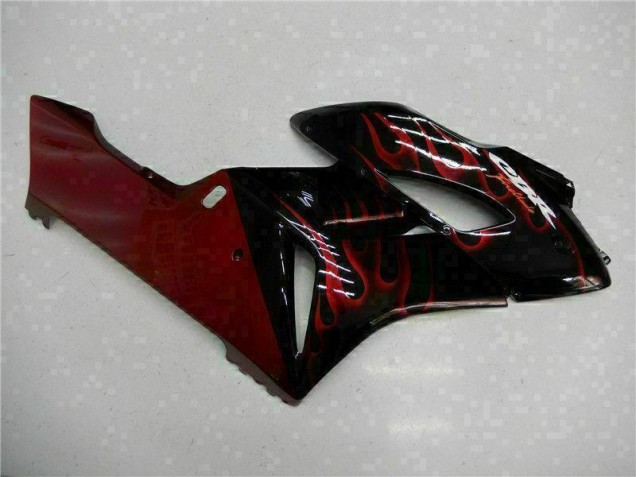 CBR 1000 RR 2004-2005 Verkleidungen - Rot Flamme Schwarz CBR 1000 RR 2004-2005 Verkleidungen - Rot Flamme Schwarz