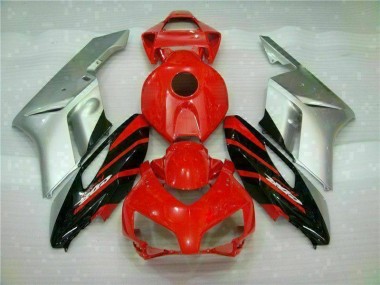 CBR 1000 RR 2004-2005 Verkleidungen - Rot Silber