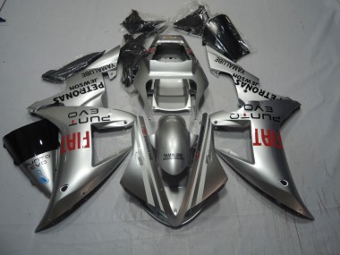 CBR 1000 RR 2004-2005 Verkleidungen - Silber Rot Fiat