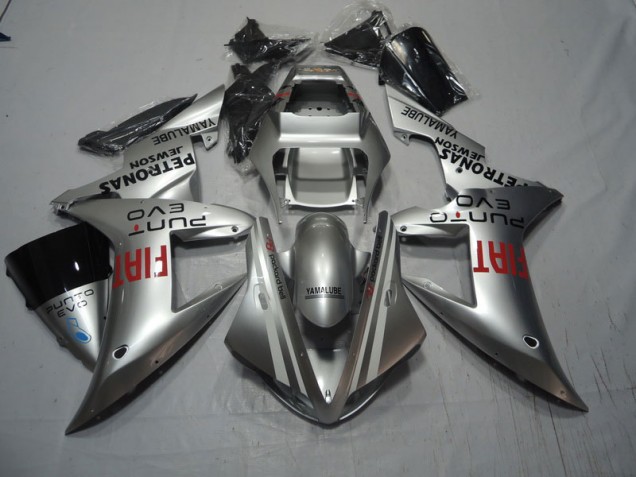 CBR 1000 RR 2004-2005 Verkleidungen - Silber Rot Fiat CBR 1000 RR 2004-2005 Verkleidungen - Silber Rot Fiat