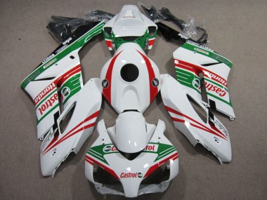 CBR 1000 RR 2004-2005 Verkleidungen - Weiß Rot Castrol