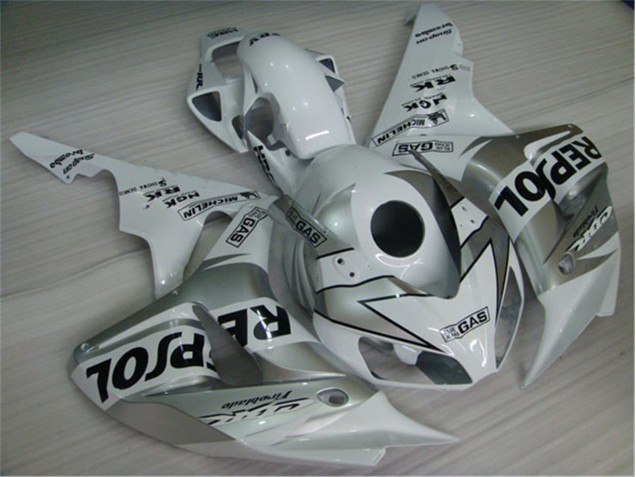 CBR 1000 RR 2004-2005 Verkleidungen - Weiß Silber Schwarz Repsol CBR 1000 RR 2004-2005 Verkleidungen - Weiß Silber Schwarz Repsol