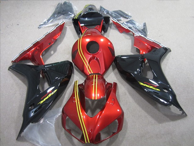CBR 1000 RR 2006-2007 Verkleidung - Schwarz Rot Gelb CBR 1000 RR 2006-2007 Verkleidung - Schwarz Rot Gelb