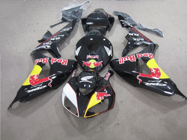 CBR 1000 RR 2006-2007 Verkleidung - Schwarzer Rot Bull CBR 1000 RR 2006-2007 Verkleidung - Schwarzer Rot Bull