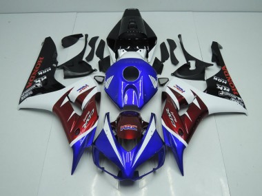 CBR 1000 RR 2006-2007 Verkleidungen - Burgunderrot und Blau