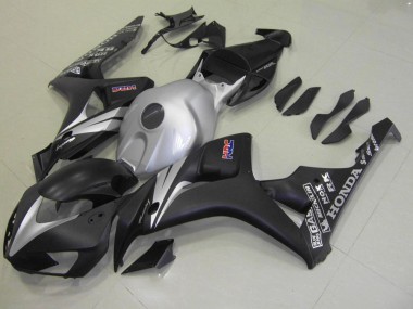 CBR 1000 RR 2006-2007 Verkleidungen - Matt Schwarz Silber