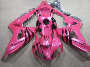 CBR 1000 RR 2006-2007 Verkleidungen - Rosa Schwarz Monster