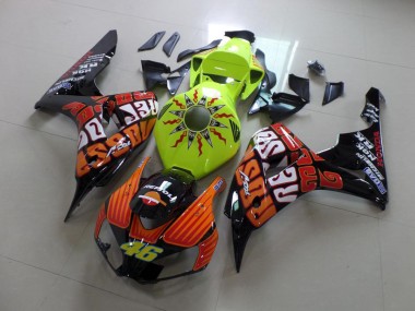 CBR 1000 RR 2006-2007 Verkleidungen - Rossi Fluro Grün