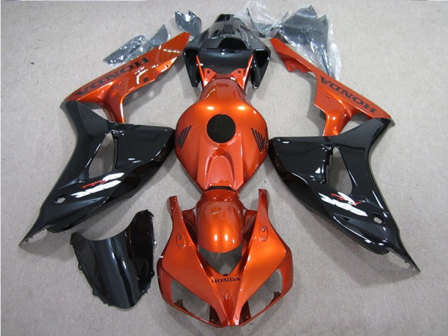 CBR 1000 RR 2006-2007 Verkleidungen - Schwarz Orange