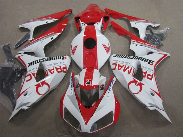 CBR 1000 RR 2006-2007 Verkleidungen - Weiß Rot PRAMAC CBR 1000 RR 2006-2007 Verkleidungen - Weiß Rot PRAMAC