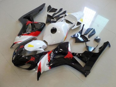 CBR 1000 RR 2006-2007 Verkleidungen - Weiß Schwarz mit Kein Aufkleber