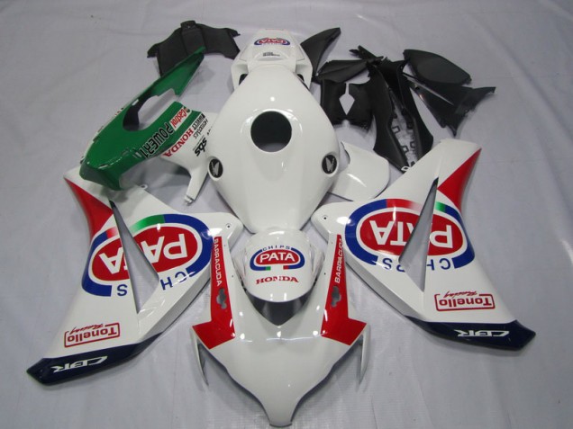 CBR 1000 RR 2008-2011 Verkleidung - Weiß Rot PATA CBR 1000 RR 2008-2011 Verkleidung - Weiß Rot PATA