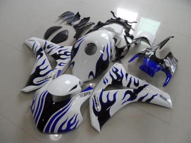 CBR 1000 RR 2008-2011 Verkleidungen - Blau schwarze Flamme Rennen