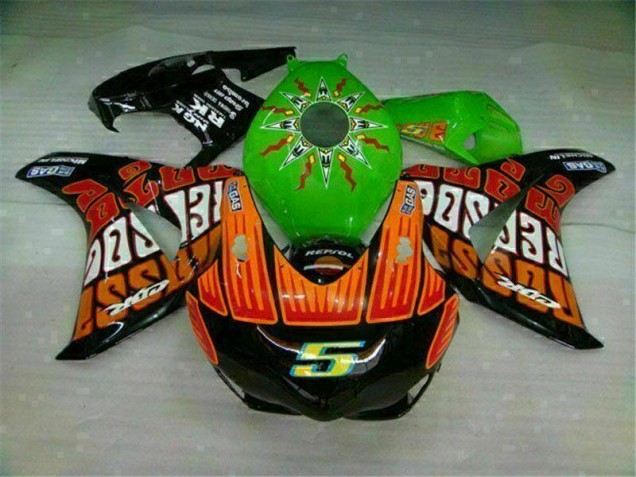 CBR 1000 RR 2008-2011 Verkleidungen - Grün Orange CBR 1000 RR 2008-2011 Verkleidungen - Grün Orange