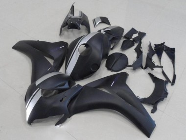 CBR 1000 RR 2008-2011 Verkleidungen - Matt Schwarz und Silber