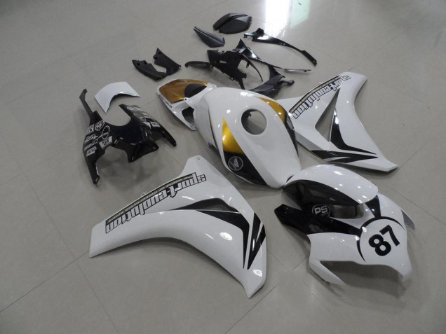 CBR 1000 RR 2008-2011 Verkleidungen - Schwarz Weiß Gold CBR 1000 RR 2008-2011 Verkleidungen - Schwarz Weiß Gold