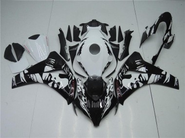 CBR 1000 RR 2008-2011 Verkleidungen - Schwarz Weiß