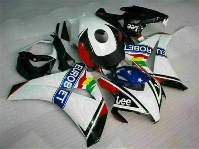 CBR 1000 RR 2008-2011 Verkleidungen - Weiß Blau Rot Eurobet Lee CBR 1000 RR 2008-2011 Verkleidungen - Weiß Blau Rot Eurobet Lee