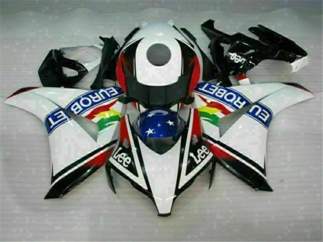 CBR 1000 RR 2008-2011 Verkleidungen - Weiß Blau Rot Eurobet Lee CBR 1000 RR 2008-2011 Verkleidungen - Weiß Blau Rot Eurobet Lee