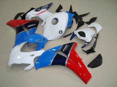 CBR 1000 RR 2008-2011 Verkleidungen - Weiß Blau Rot