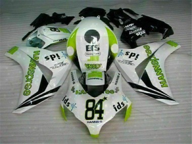 CBR 1000 RR 2008-2011 Verkleidungen - Weiß Grün Hannspree 84