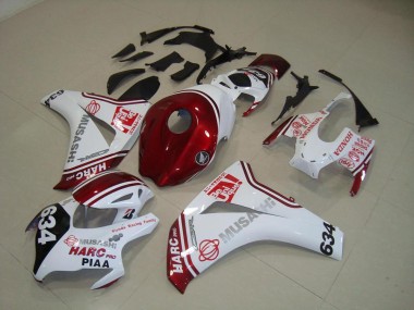 CBR 1000 RR 2008-2011 Verkleidungen - Weiß Rot HARC Pro PIAA 634