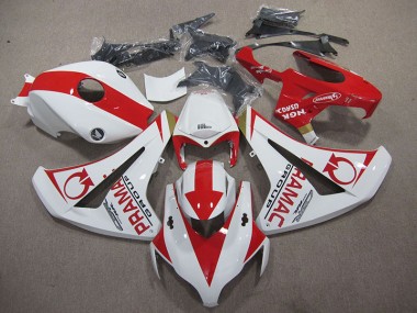 CBR 1000 RR 2008-2011 Verkleidungen - Weiß Rot PRAMAC