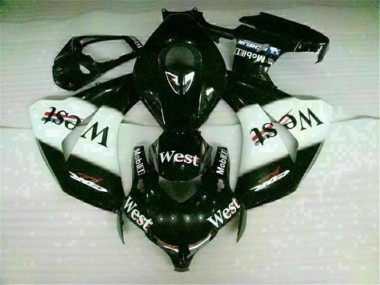 CBR 1000 RR 2008-2011 Verkleidungen - Weiß Schwarz West