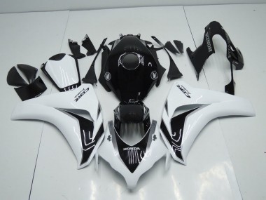 CBR 1000 RR 2008-2011 Verkleidungen - Weiß Und Schwarz Grau