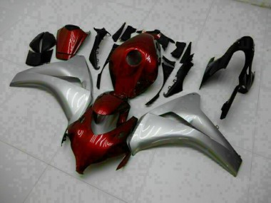 CBR 1000 RR 2008-2011 Vollverkleidung - Rot Silber