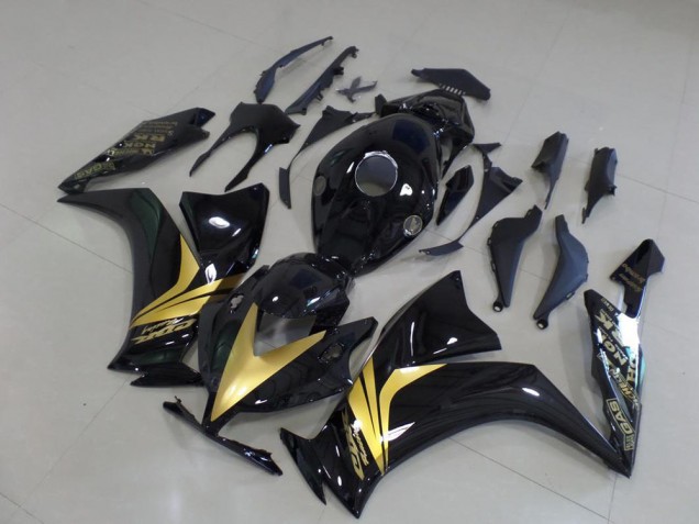 CBR 1000 RR 2012-2016 Verkleidungen - Glänzend Schwarz Gold Aufkleber CBR 1000 RR 2012-2016 Verkleidungen - Glänzend Schwarz Gold Aufkleber
