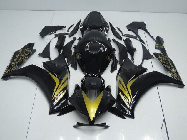 CBR 1000 RR 2012-2016 Verkleidungen - Glänzend Schwarz und Gold CBR 1000 RR 2012-2016 Verkleidungen - Glänzend Schwarz und Gold