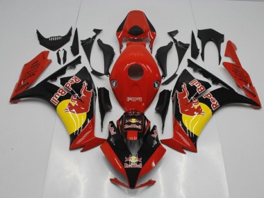 CBR 1000 RR 2012-2016 Verkleidungen - Schwarzer Rot Bull