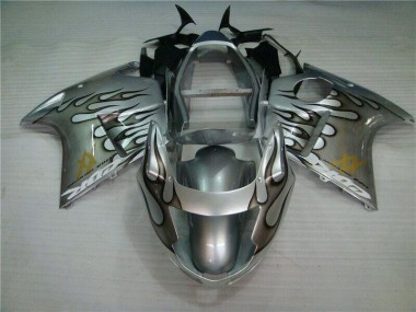 CBR 1100 XX 1996-2007 Verkleidungen - Flamme Silber grau