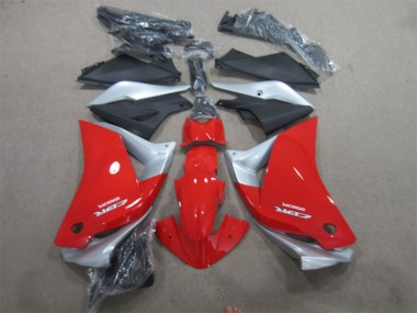 CBR 125 R 2011-2013 Verkleidungen - Rot Silber Schwarz