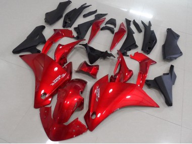 CBR 250 RR 2011-2013 Verkleidungen - Rot Matt Schwarz