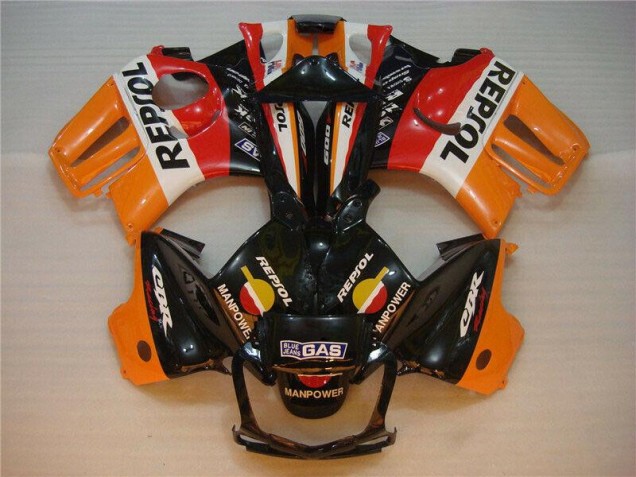 CBR 600 F3 1995-1998 Verkleidungen - Schwarz Orange Repsol CBR 600 F3 1995-1998 Verkleidungen - Schwarz Orange Repsol