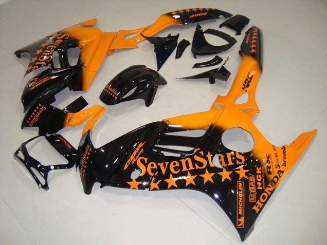 CBR 600 F3 1995-1998 Verkleidungen - Schwarz Orange Sieben Sterne CBR 600 F3 1995-1998 Verkleidungen - Schwarz Orange Sieben Sterne