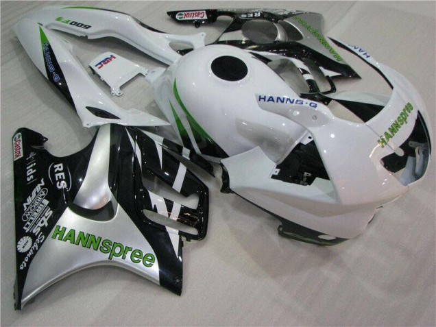 CBR 600 F3 1995-1998 Verkleidungen - Weiß Grün Hannspree CBR 600 F3 1995-1998 Verkleidungen - Weiß Grün Hannspree