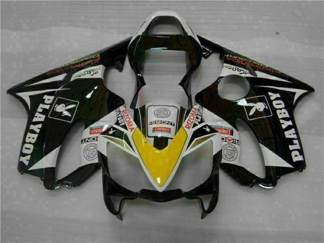 CBR 600 F4i 2001-2003 Verkleidungen - Gelb Silber Schwarz Playboy CBR 600 F4i 2001-2003 Verkleidungen - Gelb Silber Schwarz Playboy