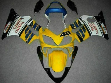 CBR 600 F4i 2001-2003 Verkleidungen - Gelb Weiß