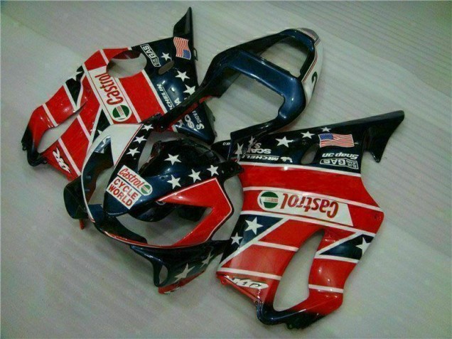 CBR 600 F4i 2001-2003 Verkleidungen - Rot Weiß Blau Castrol Cycle World CBR 600 F4i 2001-2003 Verkleidungen - Rot Weiß Blau Castrol Cycle World