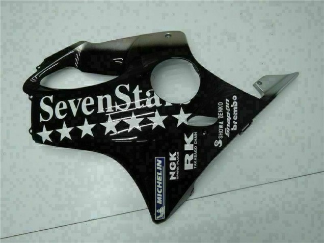 CBR 600 F4i 2001-2003 Verkleidungen - Schwarz Weißes SevenStarss CBR 600 F4i 2001-2003 Verkleidungen - Schwarz Weißes SevenStarss