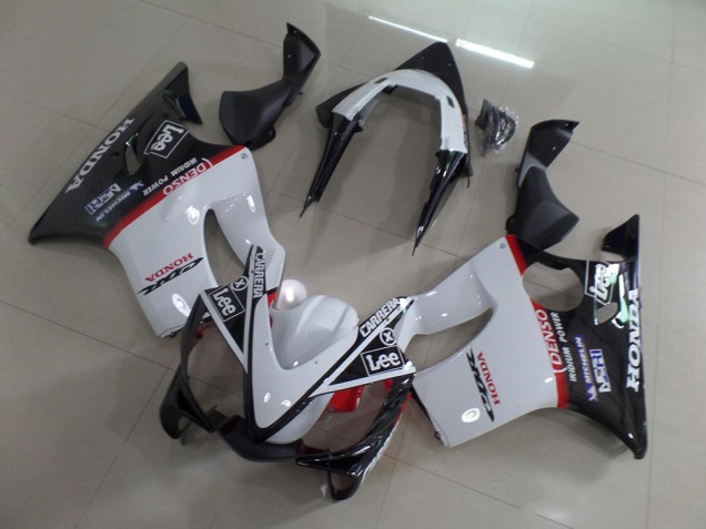 CBR 600 F4i 2001-2003 Verkleidungen - Weiß Schwarz Carrera Lee CBR 600 F4i 2001-2003 Verkleidungen - Weiß Schwarz Carrera Lee