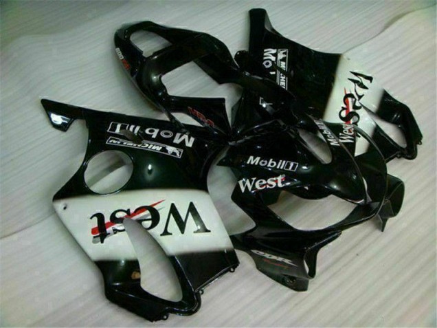 CBR 600 F4i 2001-2003 Verkleidungen - Weiß Schwarz West CBR 600 F4i 2001-2003 Verkleidungen - Weiß Schwarz West