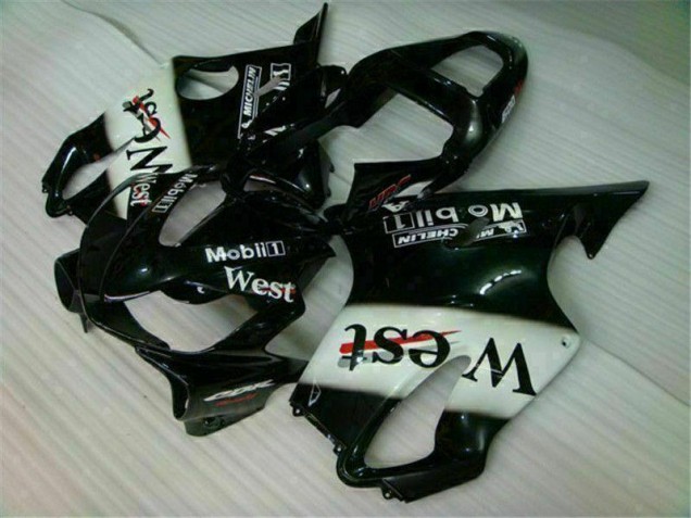 CBR 600 F4i 2001-2003 Verkleidungen - Weiß Schwarz West CBR 600 F4i 2001-2003 Verkleidungen - Weiß Schwarz West