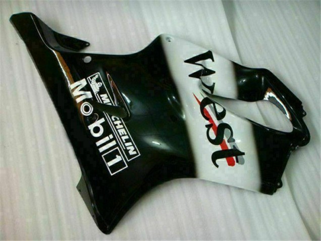 CBR 600 F4i 2001-2003 Verkleidungen - Weiß Schwarz West CBR 600 F4i 2001-2003 Verkleidungen - Weiß Schwarz West